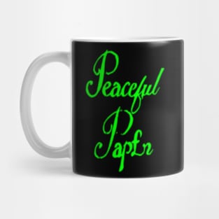 peaceful paper Mug